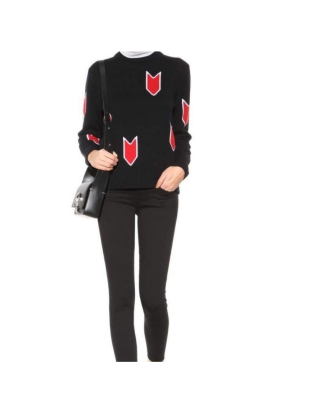 rag & bone Black arrow sweater